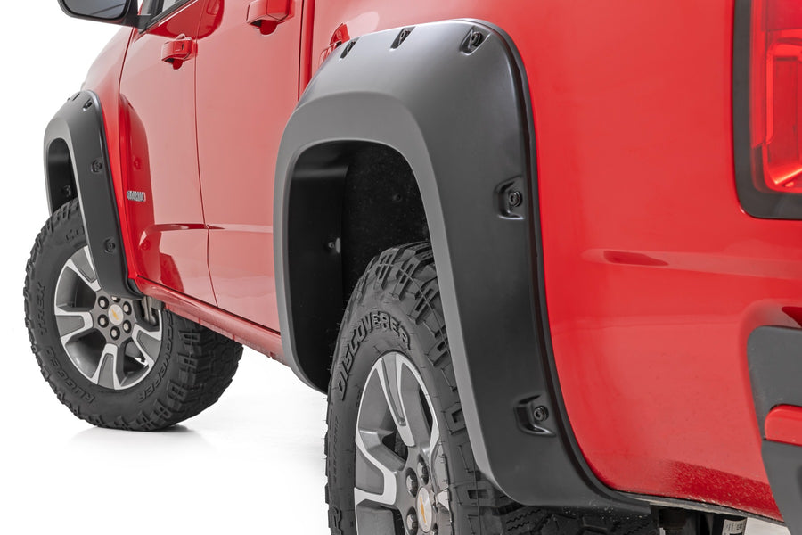Rough Country - Pocket Fender Flares - GAN Silver Ice - Chevy Colorado 2WD/4WD (2015-2022)