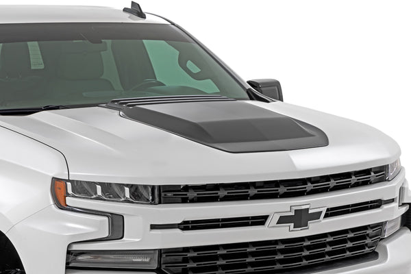 Rough Country - Hood Scoop - GXP Lakeshore Blue - Chevy Silverado 1500 2WD/4WD (2019-2025 & Classic)