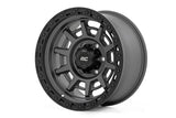 Rough Country - Rough Country 85 Series Wheel/Simulated Beadlock/Gunmetal Gray/Black/17x9/6x5.5 -+25mm
