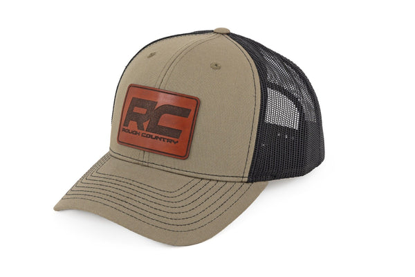 Rough Country - Rough Country Hat - Black Mesh - Rough Country Patch - Brown/Leather - Richardson 112