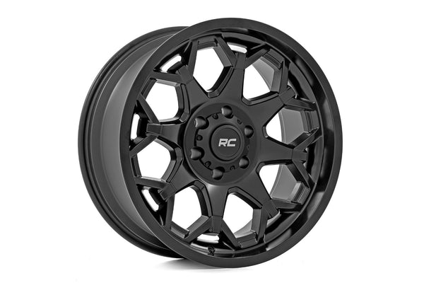Rough Country - Rough Country 80 Series Wheel/One-Piece/Semi Gloss Black/20x9/6x5.5/0mm