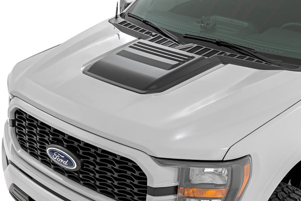Rough Country - Hood Scoop - DR Avalanche Gray - Ford F-150 2WD/4WD (2021-2025)