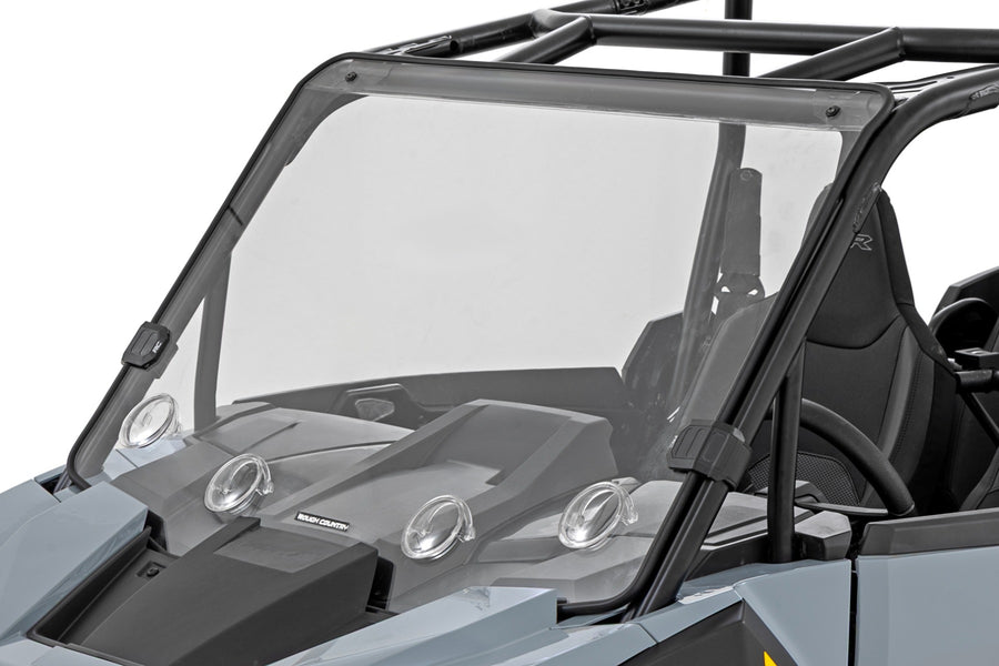 Rough Country - Vented Full Windshield - Scratch Resistant -  Polaris RZR XP4 1000 - 98202310
