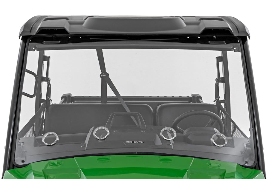 Rough Country - Vented Full Windshield - Scratch Resistant - John Deere Gator XUV 835  - 98222275