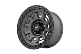Rough Country - Rough Country 85 Series Wheel/One-Piece/Gunmetal Gray/Black/15x8/5x5.5/-19mm