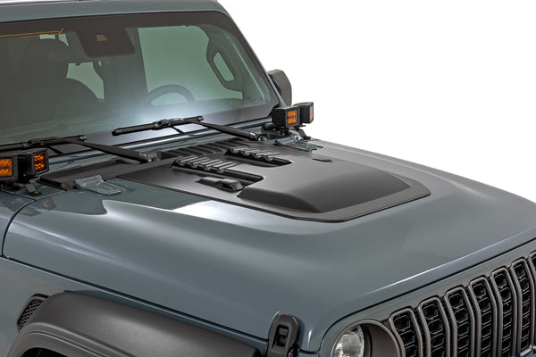 Rough Country - Hood Scoop - PRV Snazzberry - Jeep Gladiator JT/Wrangler JL 4WD (2018-2025)