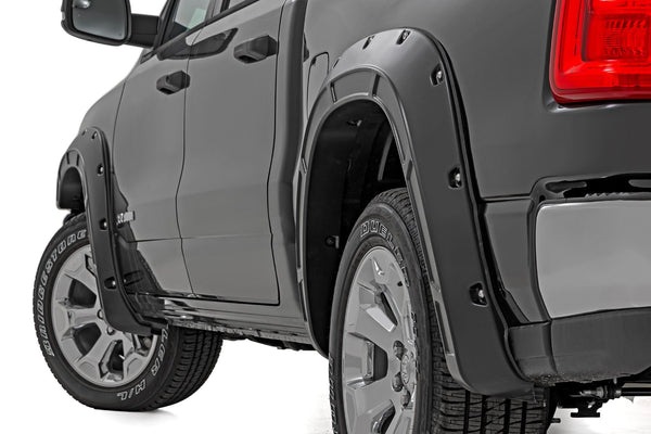 Rough Country - Fender Flares - Defender - Gloss Black - Ram 1500 2WD/4WD (2025)