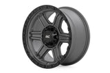 Rough Country - Rough Country 79 Series Wheel/One-Piece/Gunmetal Gray W/Black Ring/17x8.5/6x5.5/0mm