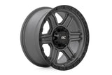 Rough Country - Rough Country 79 Series Wheel/One-Piece/Gunmetal Gray W/Black Ring/17x8.5/6x5.5/0mm