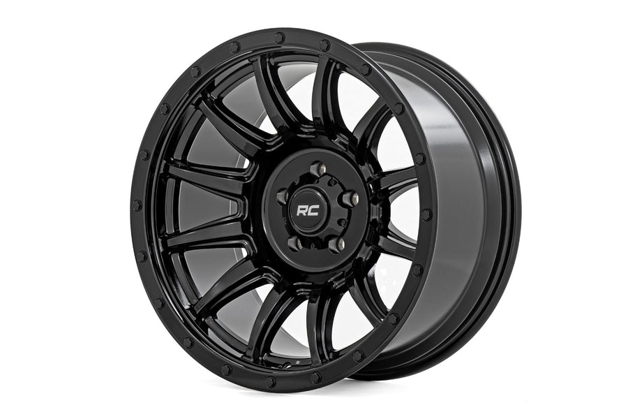 Rough Country - Rough Country 90 Series Wheel/One-Piece/Gloss Black/18x9/6x5.5/-12mm