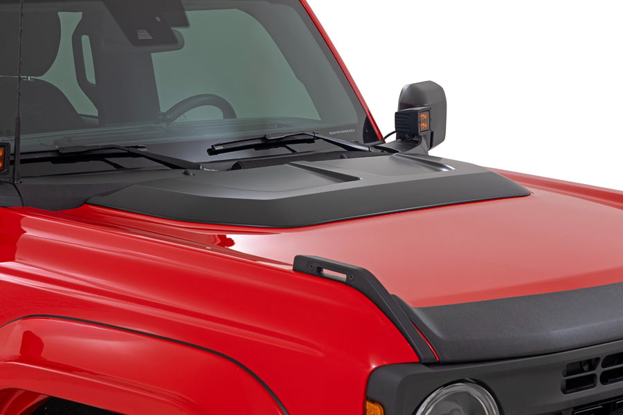 Rough Country - Hood Scoop - YZ Oxford White - Ford Bronco 4WD (2021-2025) - HS30020-YZ