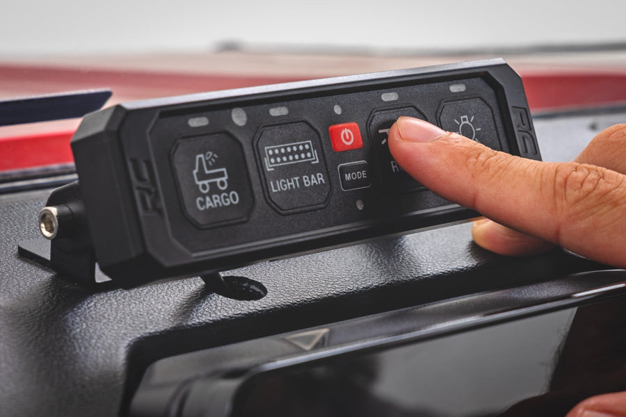 Rough Country - 4 Gang Switch Panel - RGB Backlit Buttons - Multifunction Modes