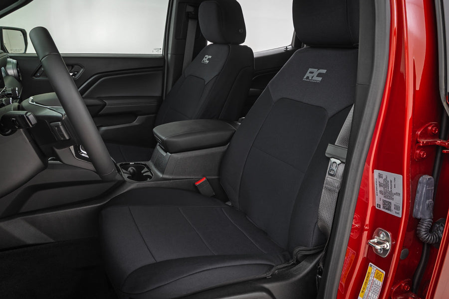 Rough Country - Seat Covers - Front Bucket - Rear Bench - Chevy/GMC Canyon/Colorado (23-25)