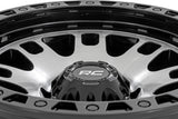 Rough Country - Rough Country 82 Series Wheel/One-Piece/Machined Semi Gloss Black/15x8/5x4.5/-19mm