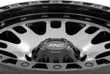 Rough Country - 82 Series Wheel - One-Piece - Machined Semi Gloss Black - 17x9 / 5x5 / -12mm - 82170918M