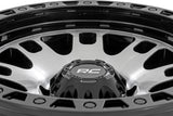 Rough Country - 82 Series Wheel / One-Piece / Machined Semi Gloss Black / 17x9 / 5x4.5 / -12mm - 82170913M