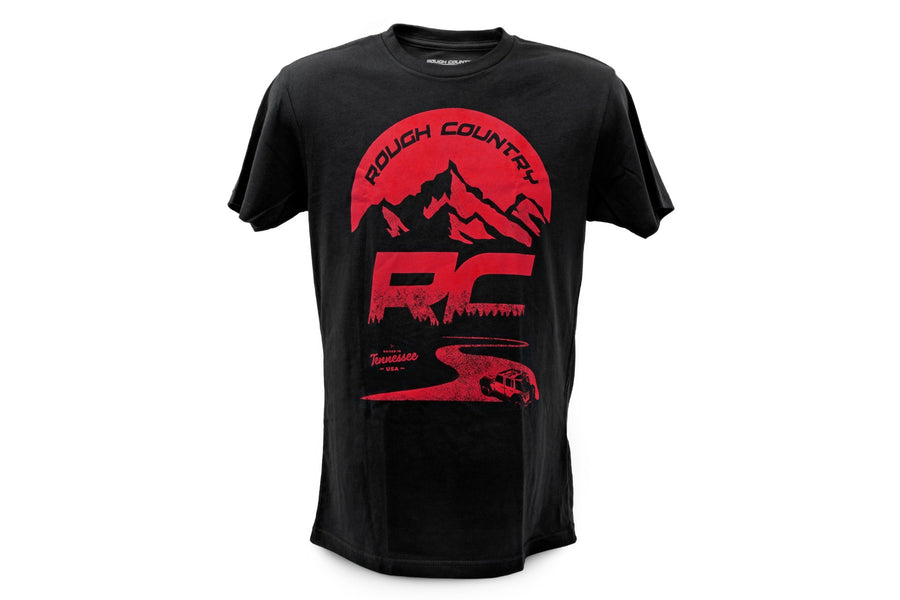 Rough Country - Rough Country T-Shirt - RC Mountains - Black - XL