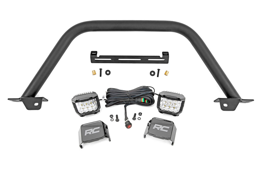 Rough Country - Safari Bar - 3 In. OSRAM (Pair) - Wide - OE Modular Steel - Ford Bronco (21-25)