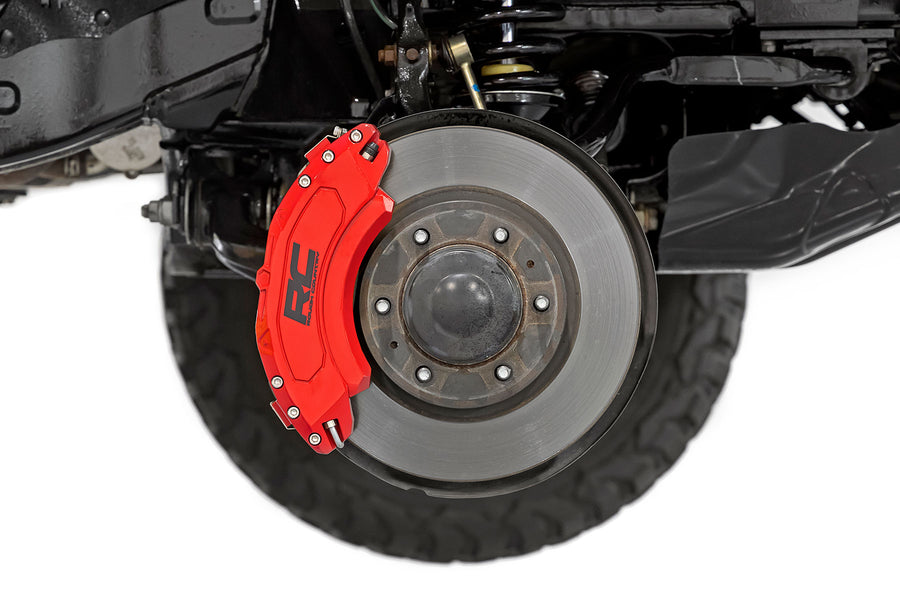 Rough Country - Caliper Covers - Front And Rear - Red - Elec Brakes - Ford Expedition/F-150/Raptor
