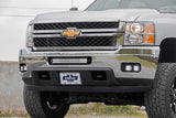 Rough Country - LED Light Kit - Fog Mount - Dual 2 In. Black Pair - Chevy Silverado 2500 HD/3500 HD (11-14)