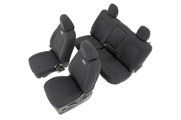 Rough Country - Seat Covers - Front Bucket - Rear Bench - Chevy/GMC Canyon/Colorado (15-22)