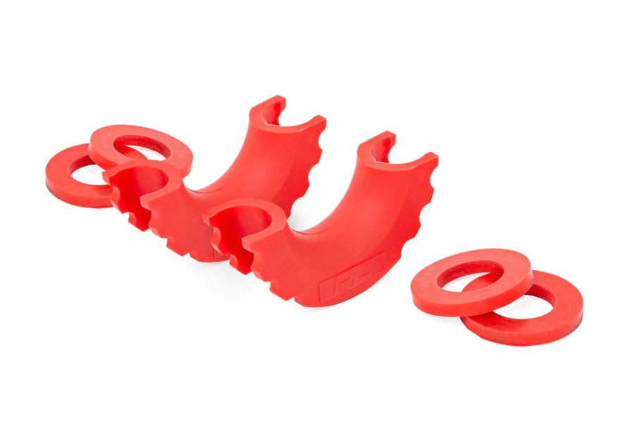Rough Country - D-Ring Isolator Kit - Pair - Red