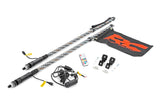 Rough Country - Whip Mount - 4' Multl-Color LED Whip Pair - Can-AM Defender/Segway