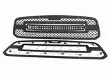 Rough Country - Mesh Grille - 30 In. Dual Row LED - Black - Ram 1500 2WD/4WD (2013-2018 & Classic)