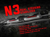 Rough Country - N3 Steering Stabilizer - Dual - 2-8 Inch Lift - Dodge 1500 4WD (1994-1999)