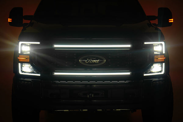 Rough Country - LED Light Kit - Grille Mount - 30 Inch DRL - Ford F-250/F-350 Super Duty (17-22)