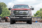 Rough Country - LED Light Kit - Grille Mount - 8 In. Black Pair - Ford F-250 Super Duty (17-19)