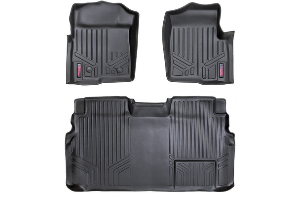 Rough Country - Floor Mats - FR & RR - 2 Ret Hook - Ford F-150 2WD/4WD (2011-2014)