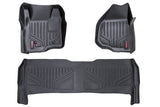 Rough Country - Floor Mats - FR & RR - Depressed Pedal - Ford F-250/F-350 Super Duty (11-16)