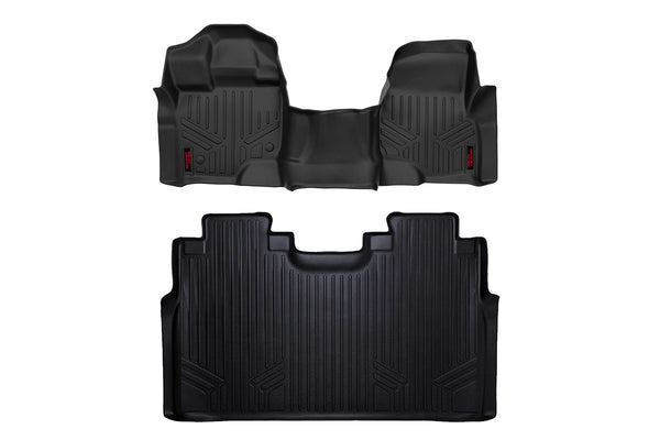 Rough Country - Floor Mats - FR & RR - Over Hump - Ford F-150 (15-25)/F-150 Lightning (22-25)/Raptor (17-25)