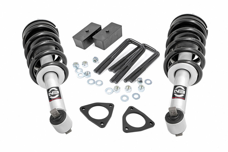 Rough Country - 2.5 Inch Lift Kit - Alu/Cast Steel - N3 Strut - Chevy/GMC 1500 (07-18)