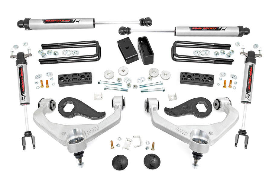 Rough Country - 3 Inch Lift Kit - UCAs - V2 - Chevy/GMC Sierra 3500 HD/Silverado 3500 HD (20-25)