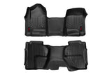 Rough Country - Floor Mats - FR & RR - OV Hump - Ext Cb - Chevy/GMC 1500/2500HD/3500HD 2WD/4WD