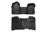Rough Country - Floor Mats - FR & RR - OV Hump - Crew - Chevy/GMC 1500/2500HD/3500HD 2WD/4WD