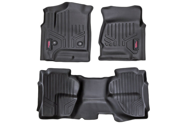 Rough Country - Floor Mats - FR & RR - Ext Cab - Chevy/GMC 1500/2500HD/3500HD 2WD/4WD