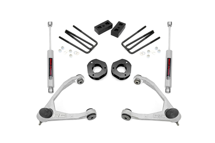 Rough Country - 3.5 Inch Lift Kit - Forged UCA - Cast Steel - Chevy/GMC 1500 (07-16)