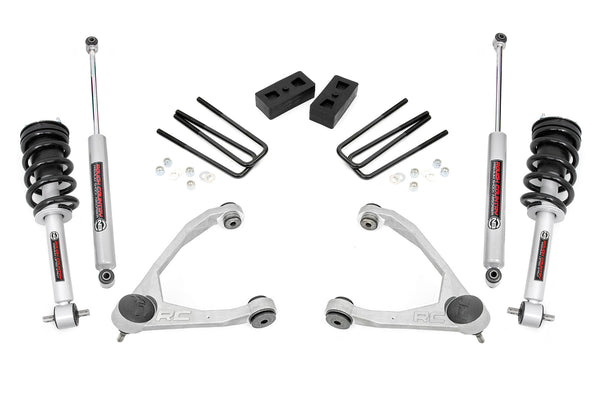 Rough Country - 3.5 Inch Lift Kit - Cast Steel - N3 Strut - Chevy/GMC 1500 (07-13)