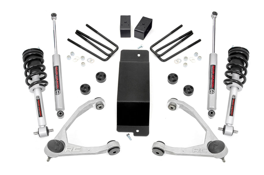 Rough Country - 3.5 Inch Lift Kit - UCA - N3 Struts - Chevy/GMC 1500 (07-13)