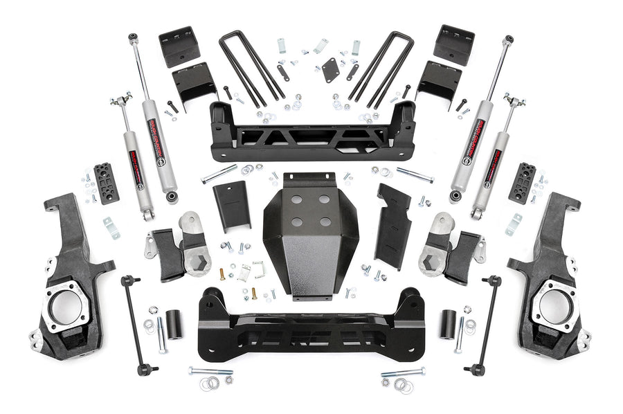 Rough Country - 5 Inch Lift Kit - NTD - W/ Overloads - Chevy/GMC 2500HD/3500HD 4WD (20-25)