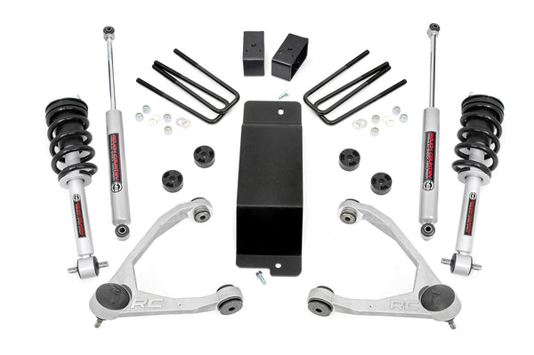 Rough Country - 3.5 Inch Lift Kit - Forged UCA - N3 Strut - Chevy/GMC 1500 (14-16)