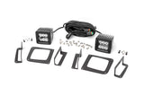 Rough Country - LED Light Kit - Fog Mount - 2 In. Black Pair - GMC Sierra 1500 2WD/4WD (14-15)
