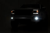 Rough Country - LED Light Kit - Fog Mount - 2 In. Black Pair - GMC Sierra 1500 2WD/4WD (14-15)