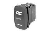 Rough Country - Rocker Switch - Cab Heater - 2x1 With Logo - Blue Back Light - Polaris General XP 4 1000  - 710HS