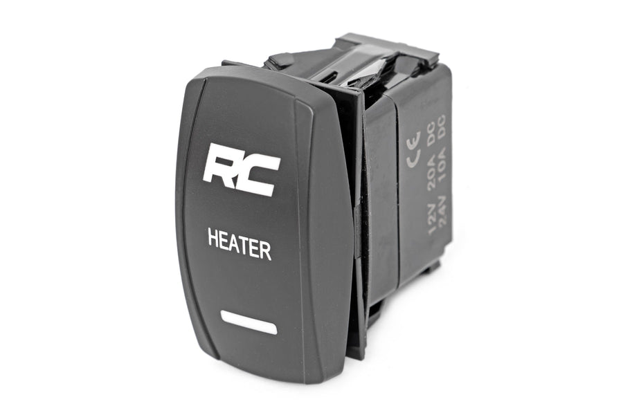 Rough Country - Rocker Switch - Cab Heater - 2x1 With Logo - Blue Back Light - Polaris General XP 4 1000  - 710HS
