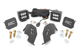 Rough Country - LED Light Kit - Cage Mount - 2 In. Black Pair - Honda Talon 1000