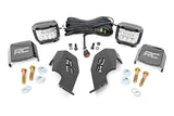 Rough Country - LED Light Kit - Cage Mount - 2 In. Chrome Pair - Wide Angle - Honda Talon 1000